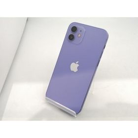 【中古】Apple au 【SIMロック解除済み】 iPhone 12 64GB パープル MJNH3J/A【広島本通】保証期間１ヶ月【ランクC】