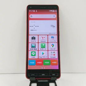 かんたんスマホ2 A001KC Y!mobile レッド 送料無料 本体 c23170 【中古】