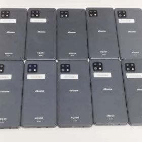 【良品】AQUOS sense6 SH-54B/64GB/Android/ブラック/アンドロイド/スマートフォン/アクオス/10台まとめ売り！
