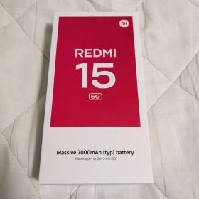 Xiaomi Redmi 15 5G 本体 Midnight Black
