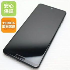 【中古】美品 SH-51A AQUOS R5G ブラックレイ スマホ 白ロム 中古 土日祝発送OK