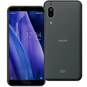 【中古】【安心保証】 AQUOS sense3 lite SH-RM12[64GB] 楽天モバイル ブラック
