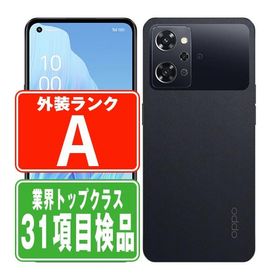 A301OP OPPO Reno9 A ナイトブラック SIMフリー ワイモバイル 中古 スマホ 本体 美品 7日間返品OK あすつく a301opbk8mtm