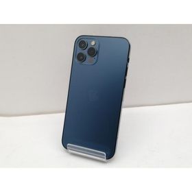 【中古】Apple SoftBank 【SIMロック解除済み】 iPhone 12 Pro 256GB パシフィックブルー MGMD3J/A【仙台イービーンズ】保証期間１ヶ月【ランクC】