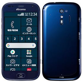 SIMフリー らくらくスマートフォン F-42A ネイビー 32GB