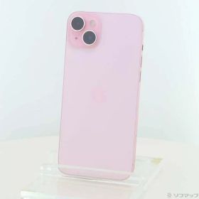 【中古】Apple(アップル) iPhone15 Plus 128GB ピンク MU093J／A SIMフリー 【262-ud】