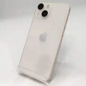 【中古】Apple docomo 【SIMフリー】 iPhone 13 mini 128GB スターライト MLJE3J/A【宇田川】保証期間１ヶ月【ランクB】