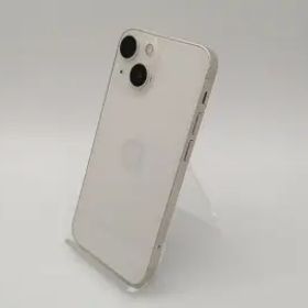 【中古】Apple docomo 【SIMフリー】 iPhone 13 mini 128GB スターライト MLJE3J/A【札幌南2条】保証期間１週間【ランクC】
