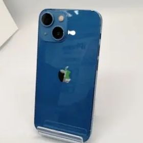 【中古】Apple au 【SIMフリー】 iPhone 13 mini 128GB ブルー MLJH3J/A【OSU301】保証期間１ヶ月【ランクC】
