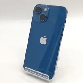 【中古】Apple au 【SIMフリー】 iPhone 13 mini 128GB ブルー MLJH3J/A【福岡筑紫】保証期間１ヶ月【ランクC】