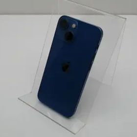 【中古】Apple au 【SIMフリー】 iPhone 13 mini 128GB ブルー MLJH3J/A【仙台イービーンズ】保証期間１ヶ月【ランクC】