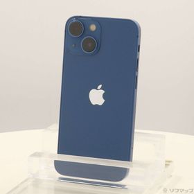(中古)Apple iPhone13 mini 128GB ブルー MLJH3J/A SIMフリー(276-ud)