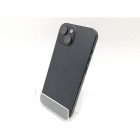 【中古】Apple au 【SIMフリー】 iPhone 15 128GB ブラック MTMH3J/A【熊本】保証期間１ヶ月【ランクC】