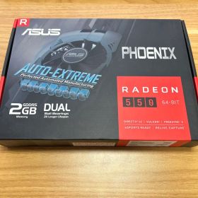 ASUS Radeon RX 550 2GB 本体（本体・箱・説明書あり）