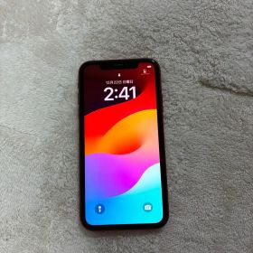 iPhoneXR 128GB レッド SIMフリー バッテリー100%