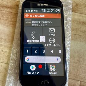 docomo F-42A ネイビー らくらくスマートフォン