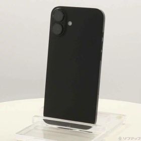 【中古】Apple(アップル) iPhone16 Plus 128GB ブラック MXVA3J／A SIMフリー 【368-ud】