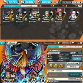 ワンピースバウンティラッシュ LVL 13 - 4 EX META 3 MAX - MARCUS MARS MAX - KUZAN MAX - SABO MAX - ROGER - SUPPORT 107 - BR903