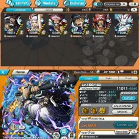 ワンピースバウンティラッシュ LVL 10 - 6 EX META 3 MAX - KAIDO V2 MAX - YAMATO MAX - ROGER MAX - SABO - ROGER - YAMATO - BR931