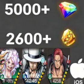 ワンピースバウンティラッシュ Bonney+Lucci+Shanks(Green)💎5000+✨2600+
