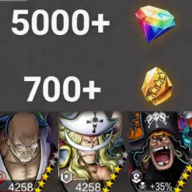ワンピースバウンティラッシュ Nusjuro +Teach+Newgate💎5000+✨700+