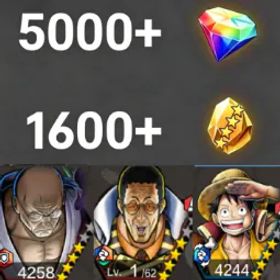 ワンピースバウンティラッシュ Nusjuro +【Borsalino】+DreamLuffy💎5000+✨1600+