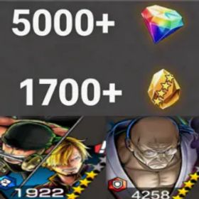 ワンピースバウンティラッシュ Zoro&Sanji+Nusjuro💎5000+✨1700+