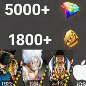 ワンピースバウンティラッシュ Zoro&Sanji+Luffy+【Borsalino】+💎5000+✨1800+