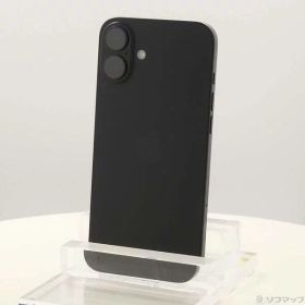 【中古】Apple(アップル) iPhone16 Plus 128GB ブラック MXVA3J／A SIMフリー 【377-ud】