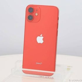 〔中古〕Apple(アップル) iPhone12 mini 64GB プロダクトレッド MGAE3J／A SIMフリー〔377-ud〕