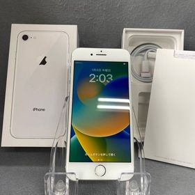 美品 国内版 SIMフリー iPhone8 64GB シルバー色