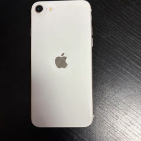 美品iPhone SE3 バ84% 本体 ホワイト 64GB