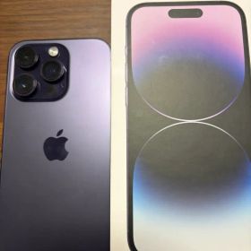 iPhone 14 Pro 本体 ディープパープル 箱あり バッテリー71%