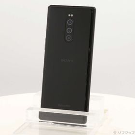 (中古)SONY Xperia 1 64GB ブラック SO-03L docomoロック解除SIMフリー(269-ud)