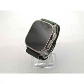 【中古】Apple Apple Watch Ultra 49mm Cellular チタニウムケース/グリーンアルパインループ M MQFN3J/A【大須2】保証期間1ヶ月【ランクA】