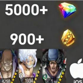 ワンピースバウンティラッシュ Nusjuro +Luffy+Kuzan💎5000+✨900+