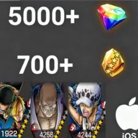 ワンピースバウンティラッシュ Zoro&Sanji+Nusjuro+Law+💎5000+✨700+