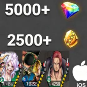ワンピースバウンティラッシュ Bonney+Zoro&Sanji+Shanks(Green)💎5000+✨2500+