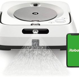 iROBOT ロボットクリーナーブラーバジェット m6 床拭きロボット 水拭き ロボット掃除機 マッピング Wi-Fi対応 遠隔操作 静音 複数の部屋の清掃可能 m613860 ホワイト Alexa対応 直輸入品
