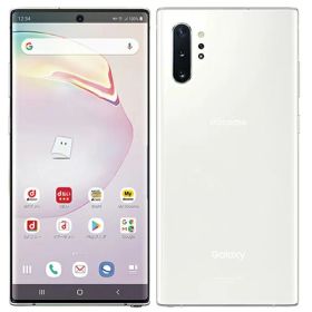 【中古】Aランク 【目立った傷や汚れなし】 SIMロック解除済み 元docomo SC-01M SAMSUNG Galaxy Note10+ 本体のみ オーラホワイト ネットワーク利用制限〇(白ロム) 送料無料 simフリー 本体