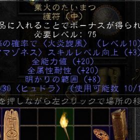 ラダー・S2環境は別ページ対応☆アマゾントーチ☆たいまつ20/20MAX品☆PC・PS対応 | ディアブロ2 リザレクテッドのアカウントデータ、RMTの販売・買取一覧