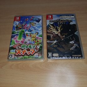 新品未開封2本セット New ポケモンスナップ & モンスターハンターライズ(家庭用ゲームソフト)