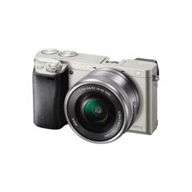 【中古】【1年保証】【美品】SONY α6000 パワーズームキット PZ 16-50mm OSS シルバー [ILCE-6000L]