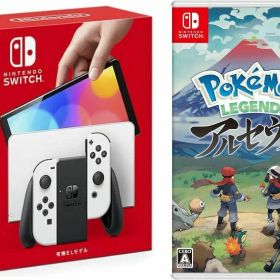 【無料ラッピング対応】Nintendo Switch(有機ELモデル) Joy-Con(L)/(R) ホワイト+ Pokémon LEGENDS アルセウス2022年1月28日発売任天堂スイッチ 本体クリスマスクリスマスラッピングお誕生日ポケモンレジェンズ