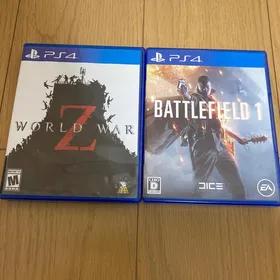 プレイステーション4(PlayStation4)のPS4 WORLD WAR Z・バトルフィールド1 送料無料(家庭用ゲームソフト)
