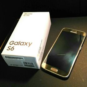 サムスン(SAMSUNG)のdocomo Galaxy s6 SC-05G ゴールド(スマートフォン本体)