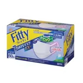 玉川衛材 フィッティ フィッティ 7DAYSマスクEXプラス 60枚 やや大きめ