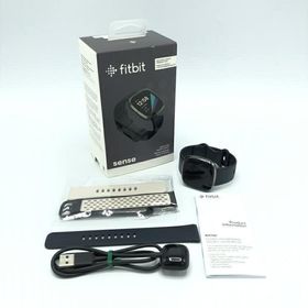 【中古】Fitbit Sense GPS搭載 FB512BKBK-FRCJK 付変ヘベルト2種セット[24]