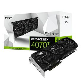 PNY Technologies｜ピーエヌワイテクノロジー グラフィックボード PNY GeForce RTX 4070 Ti 12GB VERTO LED 3FAN VCG4070T12TFXPB1 [GeForce RTXシリーズ /12GB]