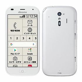 らくらくスマートフォン F-42A ホワイト 新品 67,971円 中古 12,600円